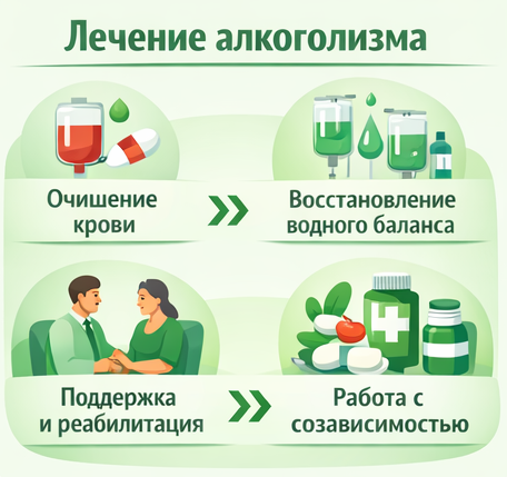 лечение алкоголизма в Магадане этапы